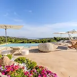 빌라 Amira Porto Cervo Con Vista Mozzafiato Sul Mare,piscina Privata,wellness &