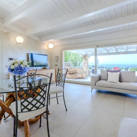 וילה Amira Porto Cervo Con Vista Mozzafiato Sul Mare,piscina Privata,wellness & לישה די ואקה